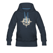 Load image into Gallery viewer, Women’s Badfish Tuna Hoodie - navy
