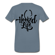 Load image into Gallery viewer, Men&#39;s Hooked T-Shirt - steel blue
