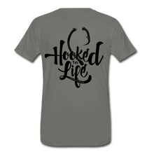 Load image into Gallery viewer, Men&#39;s Hooked T-Shirt - asphalt gray
