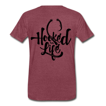 Load image into Gallery viewer, Men&#39;s Hooked T-Shirt - heather burgundy
