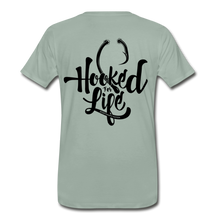Load image into Gallery viewer, Men&#39;s Hooked T-Shirt - steel green
