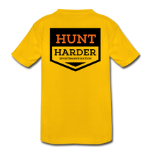 Load image into Gallery viewer, Kids Hunt Harder T-Shirt - sun yellow
