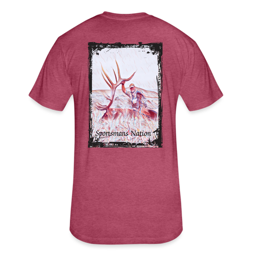 Tagged Out Elk T-Shirt - heather burgundy