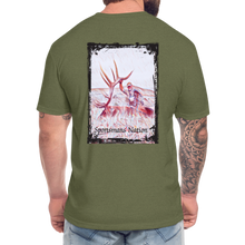 Load image into Gallery viewer, Tagged Out Elk T-Shirt - heather military green
