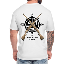 Load image into Gallery viewer, Run &amp; Gun Crew T-Shirt - white
