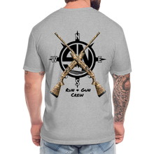 Load image into Gallery viewer, Run &amp; Gun Crew T-Shirt - heather gray

