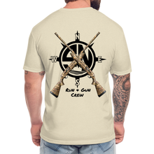 Load image into Gallery viewer, Run &amp; Gun Crew T-Shirt - heather cream
