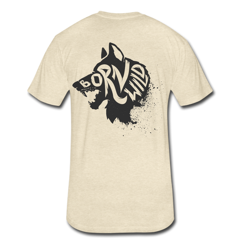 Born Wild T-Shirt - heather cream