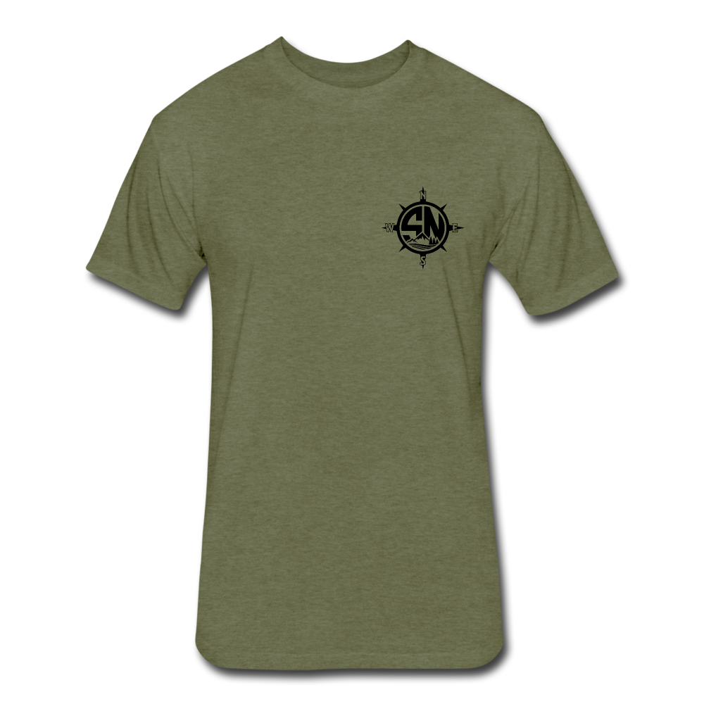 Hunt Harder T-Shirt - heather military green