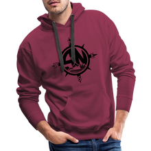 Load image into Gallery viewer, Premium Black Logo Hoodie - burgundy
