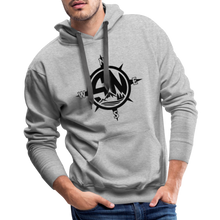 Load image into Gallery viewer, Premium Black Logo Hoodie - heather grey
