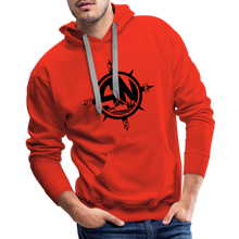 Load image into Gallery viewer, Premium Black Logo Hoodie - red
