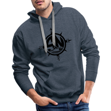 Load image into Gallery viewer, Premium Black Logo Hoodie - heather denim
