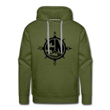 Load image into Gallery viewer, Premium Black Logo Hoodie - olive green
