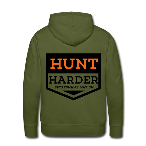 Hunt Harder Hoodie - olive green