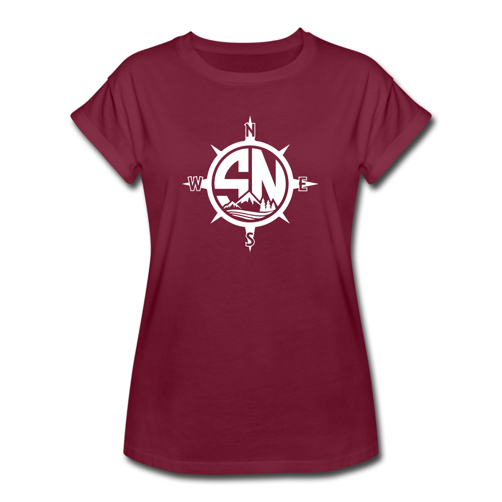 Women's Scenic Relaxed Fit T-Shirt - burgundy