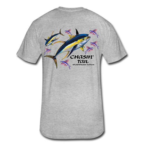 Chasin' Tail Tuna T-Shirt - heather gray