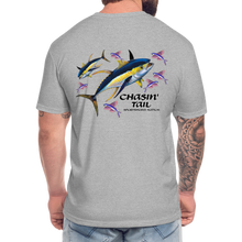 Load image into Gallery viewer, Chasin&#39; Tail Tuna T-Shirt - heather gray
