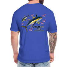 Load image into Gallery viewer, Chasin&#39; Tail Tuna T-Shirt - heather royal
