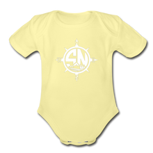 Load image into Gallery viewer, Organic S.Y.L.W Short Sleeve Baby Bodysuit - washed yellow
