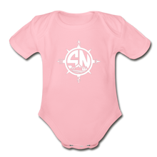 Load image into Gallery viewer, Organic S.Y.L.W Short Sleeve Baby Bodysuit - light pink
