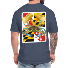 Load image into Gallery viewer, MD Crab T-Shirt - heather navy
