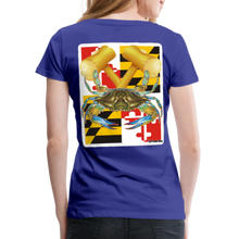 Load image into Gallery viewer, Women’s Premium MD Crab T-Shirt - royal blue
