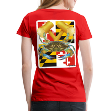 Load image into Gallery viewer, Women’s Premium MD Crab T-Shirt - red
