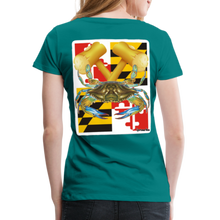 Load image into Gallery viewer, Women’s Premium MD Crab T-Shirt - teal
