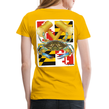 Load image into Gallery viewer, Women’s Premium MD Crab T-Shirt - sun yellow
