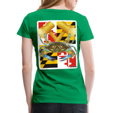 Load image into Gallery viewer, Women’s Premium MD Crab T-Shirt - kelly green
