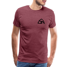Load image into Gallery viewer, Men&#39;s Skull and Rods T-Shirt - heather burgundy
