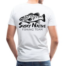 Load image into Gallery viewer, Men&#39;s Smallie Fishing Team T-Shirt - white
