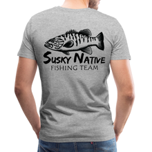 Load image into Gallery viewer, Men&#39;s Smallie Fishing Team T-Shirt - heather gray
