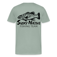 Load image into Gallery viewer, Men&#39;s Smallie Fishing Team T-Shirt - steel green
