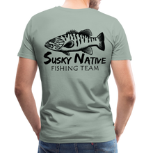 Load image into Gallery viewer, Men&#39;s Smallie Fishing Team T-Shirt - steel green
