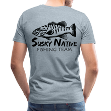 Load image into Gallery viewer, Men&#39;s Smallie Fishing Team T-Shirt - heather ice blue
