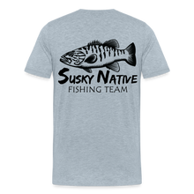 Load image into Gallery viewer, Men&#39;s Smallie Fishing Team T-Shirt - heather ice blue
