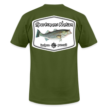Load image into Gallery viewer, Inshore Pursuit Striper T-Shirt - olive
