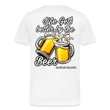 Load image into Gallery viewer, Men&#39;s Premium Better By The Beer T-Shirt - white
