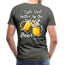 Load image into Gallery viewer, Men&#39;s Premium Better By The Beer T-Shirt - asphalt gray
