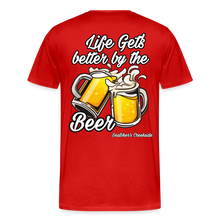 Load image into Gallery viewer, Men&#39;s Premium Better By The Beer T-Shirt - red
