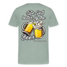 Load image into Gallery viewer, Men&#39;s Premium Better By The Beer T-Shirt - steel green
