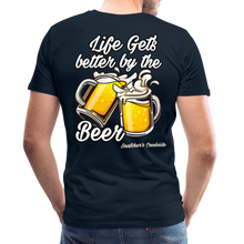 Load image into Gallery viewer, Men&#39;s Premium Better By The Beer T-Shirt - deep navy
