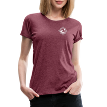 Load image into Gallery viewer, Women’s Crabs and Crushes Premium T-Shirt - heather burgundy
