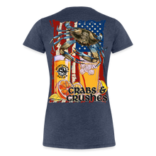 Load image into Gallery viewer, Women’s Crabs and Crushes Premium T-Shirt - heather blue
