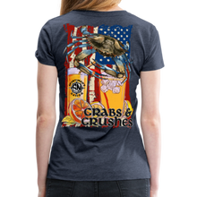 Load image into Gallery viewer, Women’s Crabs and Crushes Premium T-Shirt - heather blue

