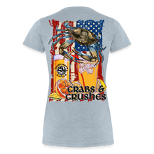 Load image into Gallery viewer, Women’s Crabs and Crushes Premium T-Shirt - heather ice blue
