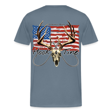 Load image into Gallery viewer, Men&#39;s Premium Hook &amp; Tine T-Shirt - steel blue
