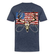 Load image into Gallery viewer, Men&#39;s Premium Hook &amp; Tine T-Shirt - heather blue

